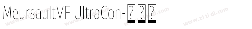 MeursaultVF UltraCon字体转换